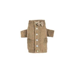 For Pets Only - Cardigan Summer cashmere Tweed Camel