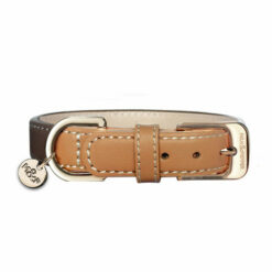 Milk&Pepper - Collier en cuir Vendôme Deluxe marron/camel
