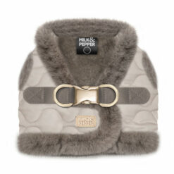 Milk&Pepper - Harnais Enola Taupe / fourrure