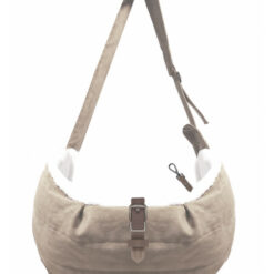 Milk and Pepper - Sac bandoulière Baltazar Daim beige / fourrure