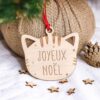Noël - Boule de Noël Chat Joyeux Noël