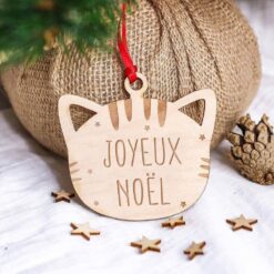 Noël - Boule de Noël Chat Joyeux Noël