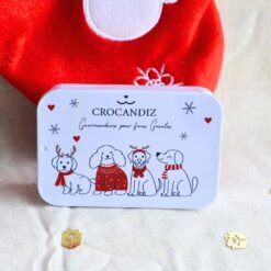 Crocandiz - Boite de biscuits de Noël pour chien