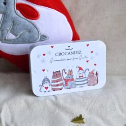 Crocandiz - Boite de biscuits de Noël pour chat