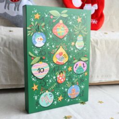Crocandiz - Calendrier de l'Avent vert avec friandises pour chien