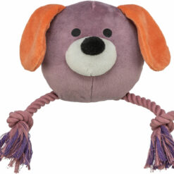 Jouet Chien lila avec cordes