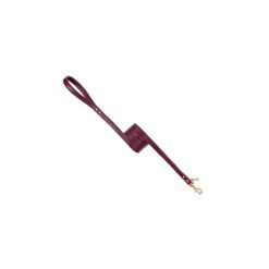 For Pets Only - Laisse Burgundy/Gold