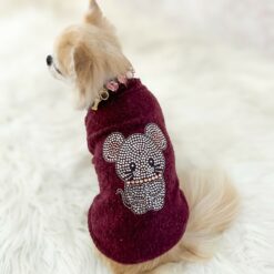 For Pets Only - Pull Topomio Diamond cuddle Burgundy