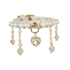 For Pets Only - Collier Snow White Pearls