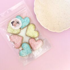 En tête à truffe - Sachet de biscuits "Coeur" pour chien Glacés