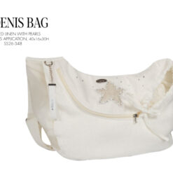 Mon Bonbon - Sac bandoulière St Denis en lin crème
