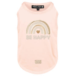 Milk&Pepper - T-shirt Azumi Be Happy Rose (+ tailles Teckel et Bouledogue)