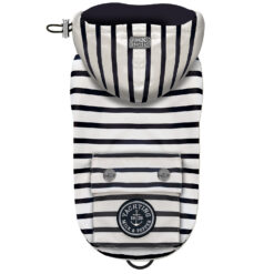 Milk&Pepper - Imperméable Babord rayé blanc/bleu marine