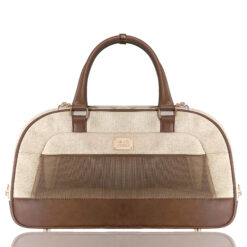 Milk and Pepper - Sac de voyage Borneo lin et chocolat