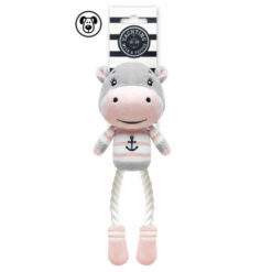 Milk&Pepper - Jouet Enora Hippo grise et sa marinière