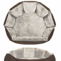 Milk and Pepper - Sofa Coquille déhoussable Cortina Marron / fourrure taupe (55cm) - Image 2