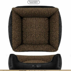Milk and Pepper - Sofa carré Kalahari Léopard (55cm)