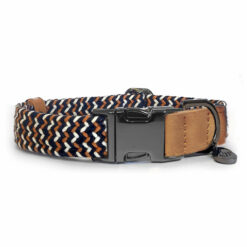 Milk&Pepper - Collier réglable Trimaran Camel/Marine/Ecru