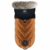 Milk&Pepper - Doudoune Vikas Camel et Marine / fourrure chinée beige