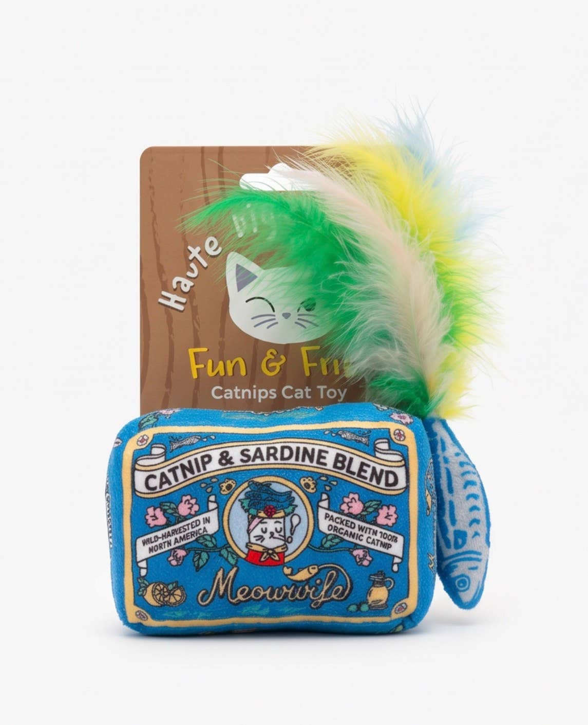 Haute Diggity Dog - Jouet pour chat Meowwife Sardines avec plumes