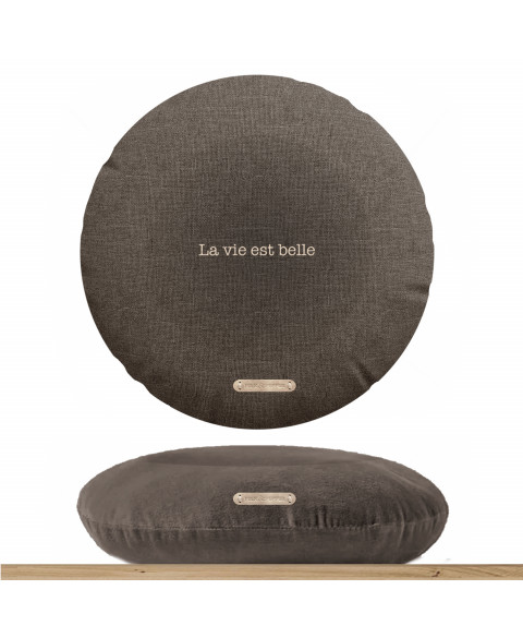 Milk and Pepper - Sofa Bruges Rond Lin Marron