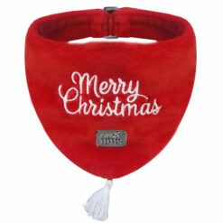 Milk&Pepper - Bandana Sigvald velours rouge Merry Christmas