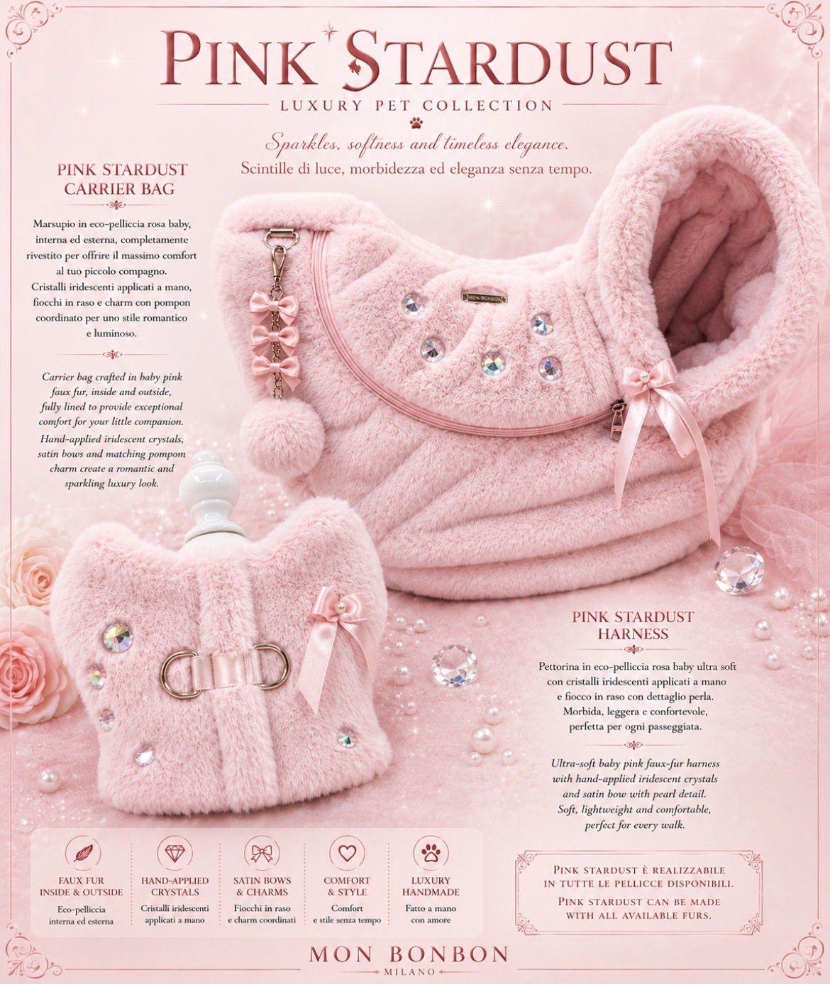 Mon Bonbon - Sac bandoulière marsupio Pink Stardust
