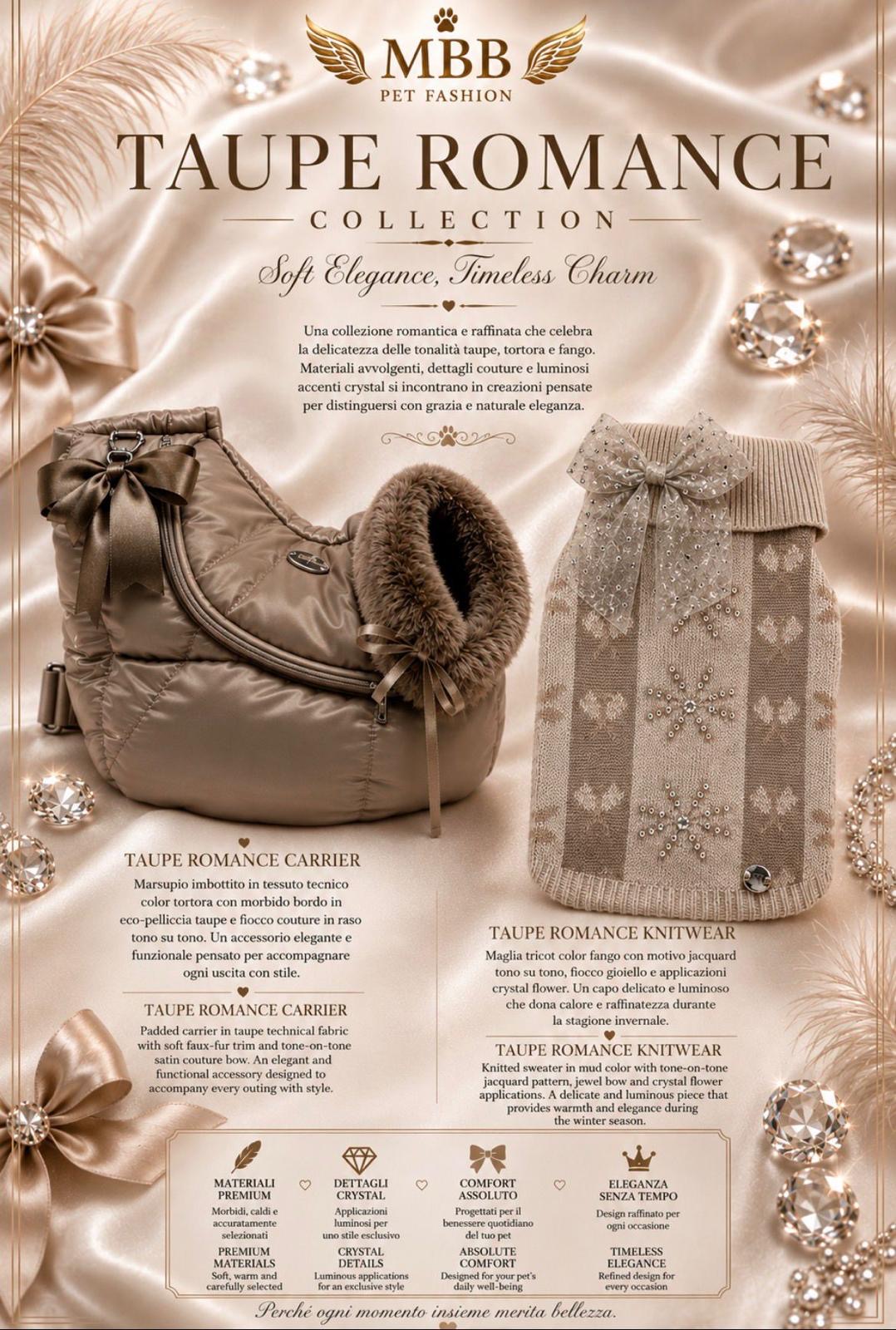 Mon Bonbon - Sac bandoulière marsupio Taupe Romance